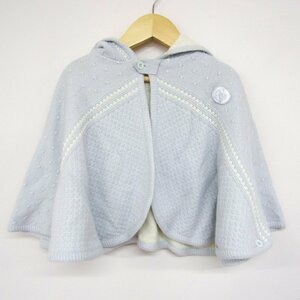  Celine poncho baby mantle outer made in Japan baby for girl 90 size blue CELINE