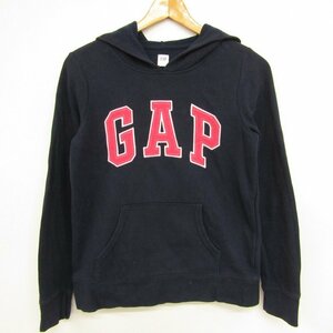 ギャップ 長袖パーカー フロントロゴ スウェット スエット キッズ 男の子用 XXLサイズ ネイビー GAP