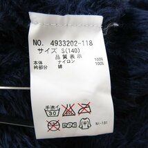 ポンポネット 衿付きカットソー 長袖セーター キッズ 女の子用 S(140)サイズ ネイビー pom ponette_画像4