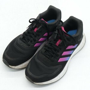 アディダス ランニングシューズ デュラモ 10 ワイドW GW4129 スニーカー 靴 レディース 24cmサイズ ブラック adidas