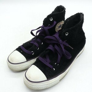 コンバース スニーカー オールスター フリース HI 1CJ057 ハイカット シューズ 靴 黒 レディース 24cmサイズ ブラック CONVERSE