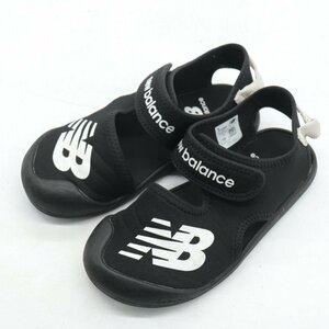 ニューバランス サンダル クルーザー YOCRSRAA スニーカー シューズ 靴 黒 キッズ 男の子用 19cmサイズ ブラック NEW BALANCE