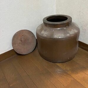 骨董品　蓋付き　壺　アンティーク　瓶 