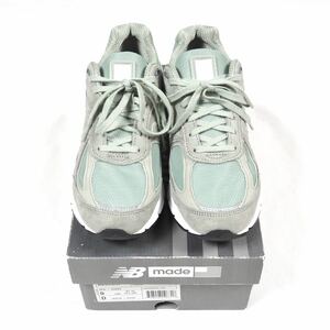 未使用【9D】ミントカラー M990 v4 NEW BALANCE 9D USA製 /ニューバランス スニーカー