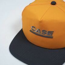 【NOS】80's CASE trucker hat one size fits all USA製 /K product スナップバックキャップ 帽子 ビンテージ デッドストック企業ロゴ_画像9