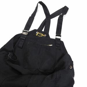 40's〜 A.P.Michel French work black moleskin overalls /フレンチ ヴィンテージ ブラックモールスキン オーバーオール