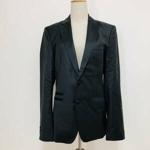 z1277 極美品 ZARA MAN ザラ ジャケット サイドベンツ 肩パット EUR36 グレー 光沢 メンズ おしゃれ 華やか 上品 高級感 クラシカルチック