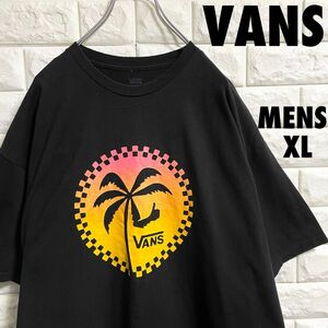 VANS バンズ　半袖Tシャツ　デカロゴ　メンズXLサイズ