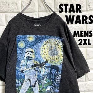 スターウォーズ　ストームトルーパープリント　絵画　半袖Tシャツ　メンズ2XLサイズ