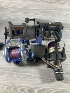 [2-37] 釣具 リール shimano シマノ 小船3000 1000H チタノスDIGITANA 船GT AERLEX GT-R4000 4点まとめ