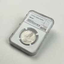 1919C 英領インド 1ルピー 銀貨 NGC MS63 ジョージ5世　アンティークコイン 貨幣 硬貨 銀貨 金貨 世界 (管理C11)_画像10