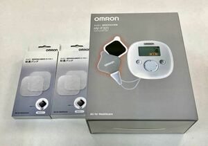 新品 オムロン HV-F321-W (ホワイト)温熱低周波治療器 新品未使用パッド 2箱セット