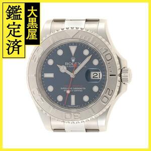 2017年並行品 ROLEX ロレックス 腕時計 ヨットマスター 116622 ブルー文字盤 プラチナ／ステンレススチール 自動巻【472】SJ