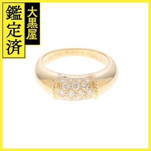 VanCleef&Aepelsvenk leaf & Arpels Philippines ring yellow gold diamond 6.1g 12.5 number [431]