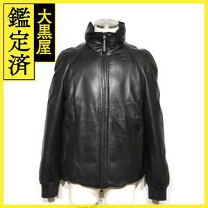 Louis Vuitton Louis Vuitton Clothing Leather Down Jacket Men's 48 Black Calf 2148103614187 [200]