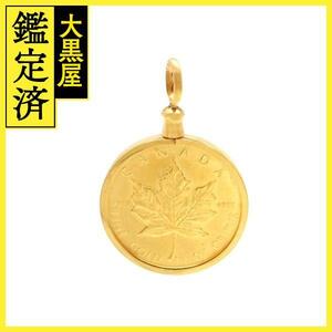 JEWELRY　貴金属・宝石　ペンダントトップ　金貨　コイン　K18/K24　ゴールド　8.7g　（2141100568330）【200】