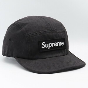 SUPREME Washed Chino Twill Camp Cap ブラック シュプリーム ウォッシュドチノツイルキャンプキャップ ボックスロゴ 帽子