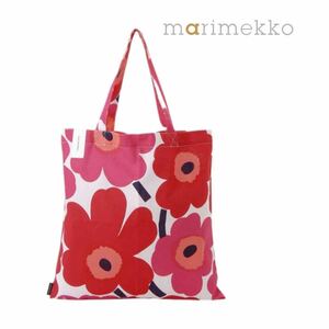 《マリメッコmarimekko／新品》PIENI UNIKKO KSSI／エコバッグ ファブリック ウニッコトートバッグ ／067572 001／MR004254