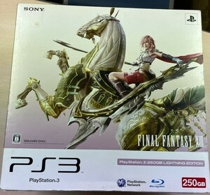 ps3 本体 ファイナルファンタジー ライトニングエディション　PlayStation 3 250GB FINAL FANTASY XIII 通電確認のみ　ソフト未検品　箱有