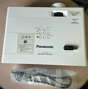Panasonic　パナソニック　PT-VW355NJ　液晶プロジェクター　WXGA　リモコン無　箱無　USB付　通電のみ確認