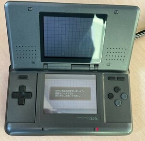 ニンテンドー DS　任天堂　Nintendo　NTR-001　初代　本体　ブラック 黒　携帯用 ゲーム機　通電確認済　初期化済　アダプタ付　箱付