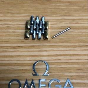 新品未使用 Omega de ville オメガ デビル レディース腕時計 ゴールドコンビ コマ 駒 ベルトパーツ 2コマセット 11mm②の画像1