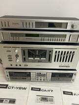 オーディオ機器　システムコンポ　PIONEER CA-Y7 F-Y7 CT-Y8W DT-100　パイオニア 説明書付き_画像2