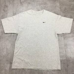 NIKE ナイキ 半袖Tシャツ ワンポイント メンズ グレー 灰色 Mサイズ