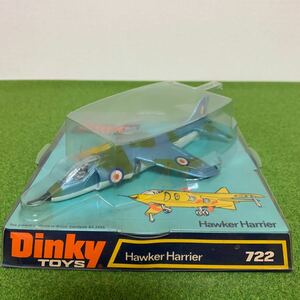 Dinky TOYS H awker H arrier 722 戦闘機　レトロ ミニチュア　航空自衛隊 