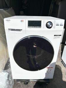 【美品】AQUA アクア ドラム式洗濯機 AQW-F8N 白　家電　8キロ　2022年