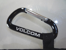 VOLCOM チケットホルダー カラビナ付き 幅11cm 黒 リフト券入れ ボルコム パスケース 札幌市東区 新道東店_画像3