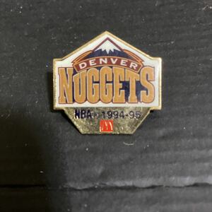 デンバーナゲッツ　Denver nuggets 1994-1995 ピンバッジ　マグドナルド　NBA pin