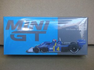 TrueScale Miniatures MINI GT 1/64 ティレル P34 スウェーデンGP 1976 2位入賞車 #4 Patrick Depailler 完成品