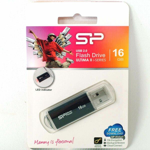 USBメモリ【16GB】USB2.0 シリコンパワー ULTIMA II i-SERIES ブラック 新品