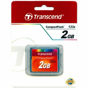 CF【2GB】コンパクトフラッシュ トランセンド TS2GCF133 133倍速★Transcend メディアケース付 新品