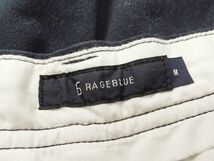 新品タグ付き RAGEBLUE レイジブルー チノアンクルパンツ ネイビー系 Mサイズ センタープレス_画像6