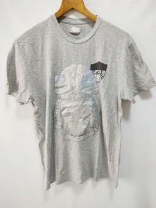 COSMIC WONDER LIGHT SOURCE 3 Cosmic Wonder lai painting Sprint short sleeves T-shirt gray series 