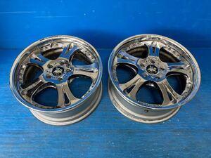 Weds Kranze クレンツェ ケルベロス JAPAN 18インチ 18x8JJ +35(実測値) 114.3/5H 中古2本 希少 深リム 3ピース