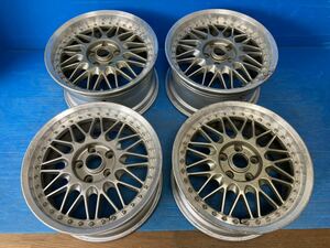 WORK JAPAN 18インチ 18x8.0JJ 9.0JJ +47 114.3/5H 中古4本 日本製 ワーク 深リム 3ピース