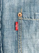 送料無料 リーバイス シャンブレーシャツ デニムシャツ L インディゴ LEVI'S ジャケット 長袖 ウエスタンシャツ ワークシャツ レッドタブ_画像4