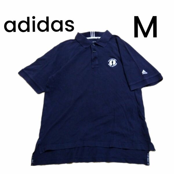 【adidas】ネイビー THE OPEN 2008 ポロシャツ M
