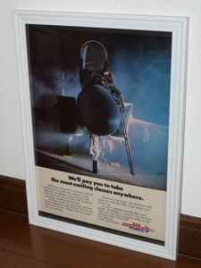 1985年 USA 洋書雑誌広告 額装品 USAF US Air Force エアフォース (A4size) /検索用 F15 F-15 店舗 ガレージ 看板 ディスプレイ AD サイン