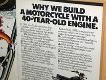 1978年 USA 70s 洋書雑誌広告 額装品 Yamaha XS650 ヤマハ (A3size) / 検索用 店舗 看板 ガレージ ディスプレイ 装飾_画像4