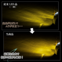 クラウン アスリート ロイヤル マジェスタ 200系 LEDフォグランプ イエロー H8 H11 H16 黄色 後付け 汎用_画像5