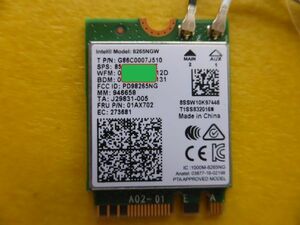 PC部品 無線 WiFi M.2 (NGFF）Intel Dual Band Wireless 8265NGW と アンテナ Y566