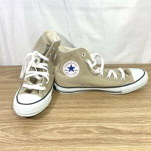 ■FR1439 コンバース CONVERSE 1CL128 オールスター スニーカー ハイカット キャンバス ベージュ 25cm レディース