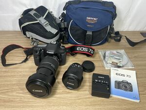 ■FR1639 Canon キャノン EOS 7D EF-S 18-200 ISレンズ EFS 18-55 デジタル一眼レフカメラ 動作品　