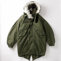 【未使用】U.S. Military M-65 Fishtail Parka ミリタリー モッズコート フィッシュテール パーカー L デッドストック フルセット M65 US _画像1