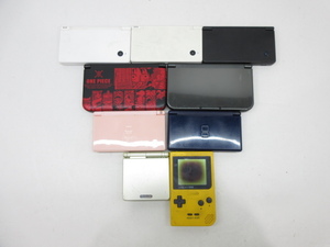 s22084-ty [送料950円]ジャンク◇Nintendo GBポケット×1 GBASP×1 DSLite×2 DSi×3 3DSLL×1 NEW3DSLL×1 計9台 [035-240207]