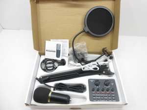 n74918-ty ジャンク○Live sound card v8 CONDENSER MICROPHONE コンデンサーマイク [091-240223]